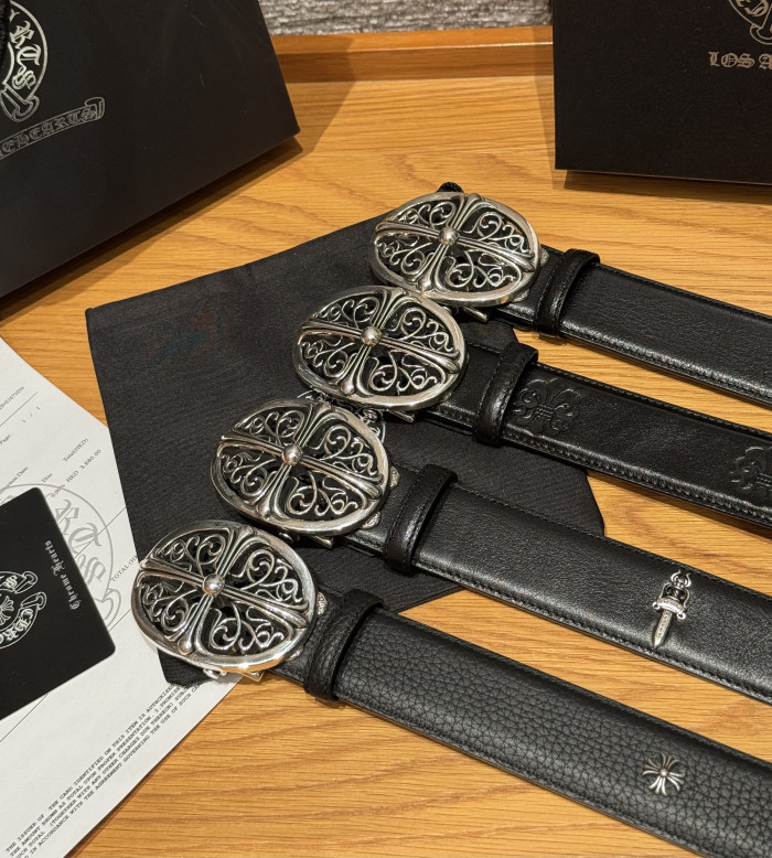 NIGO Chrome Herats Church Rivet Cowhide Belt #nigo334670