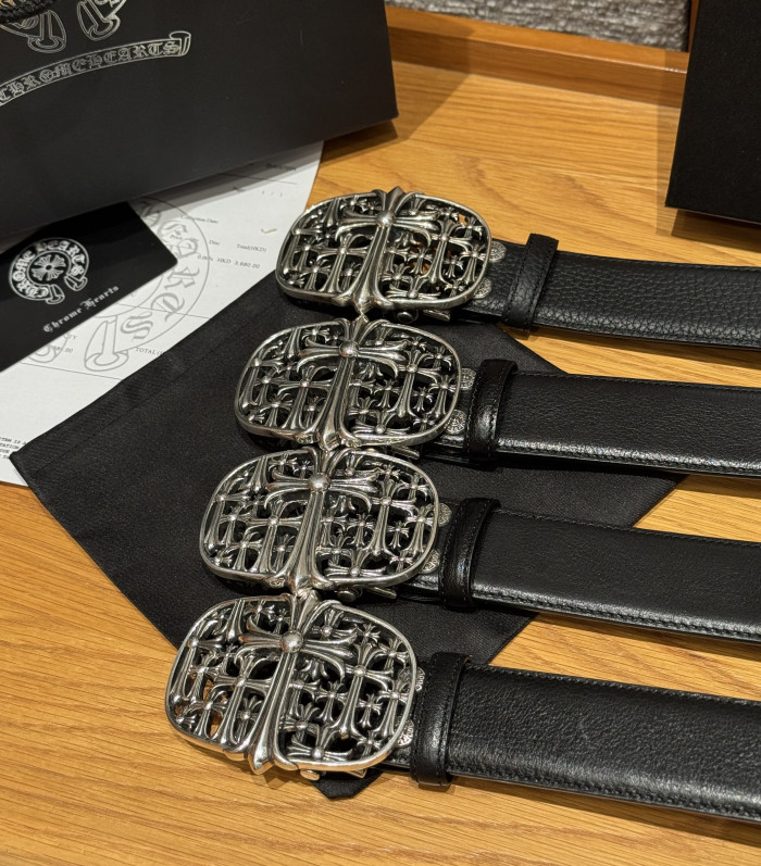 NIGO Chrome Herats Church Rivet Cowhide Belt #nigo334671