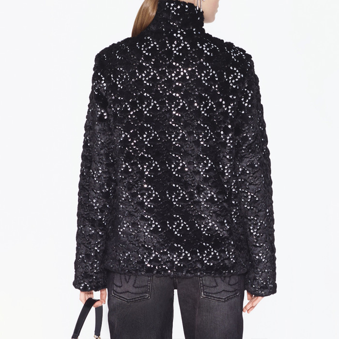 NIGO Chanel Jacket Mixed Fibers Sequins Black #nigo334700