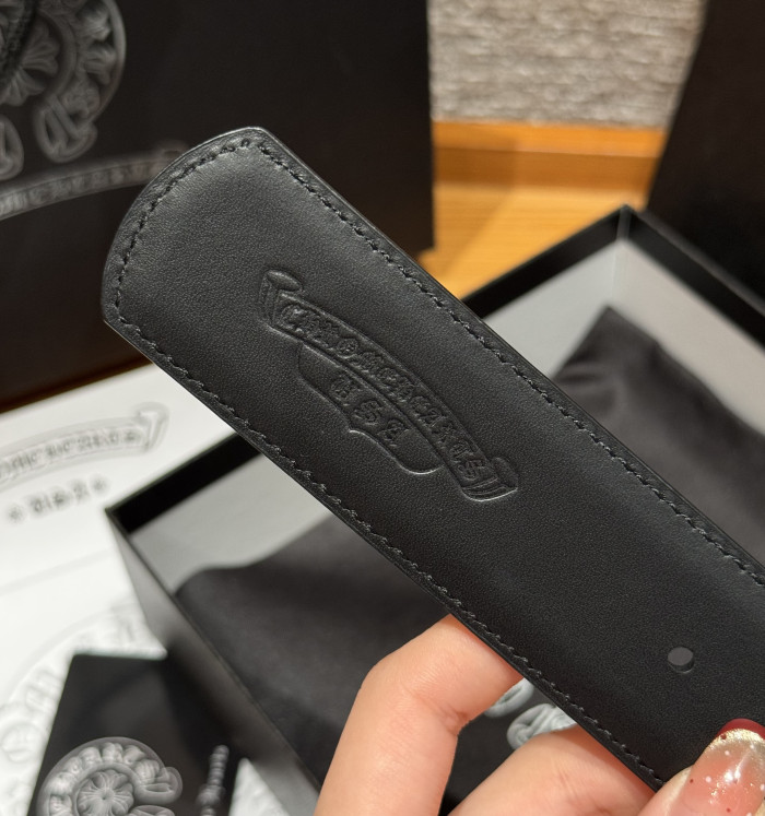 NIGO Chrome Herats Church Rivet Cowhide Belt #nigo334670