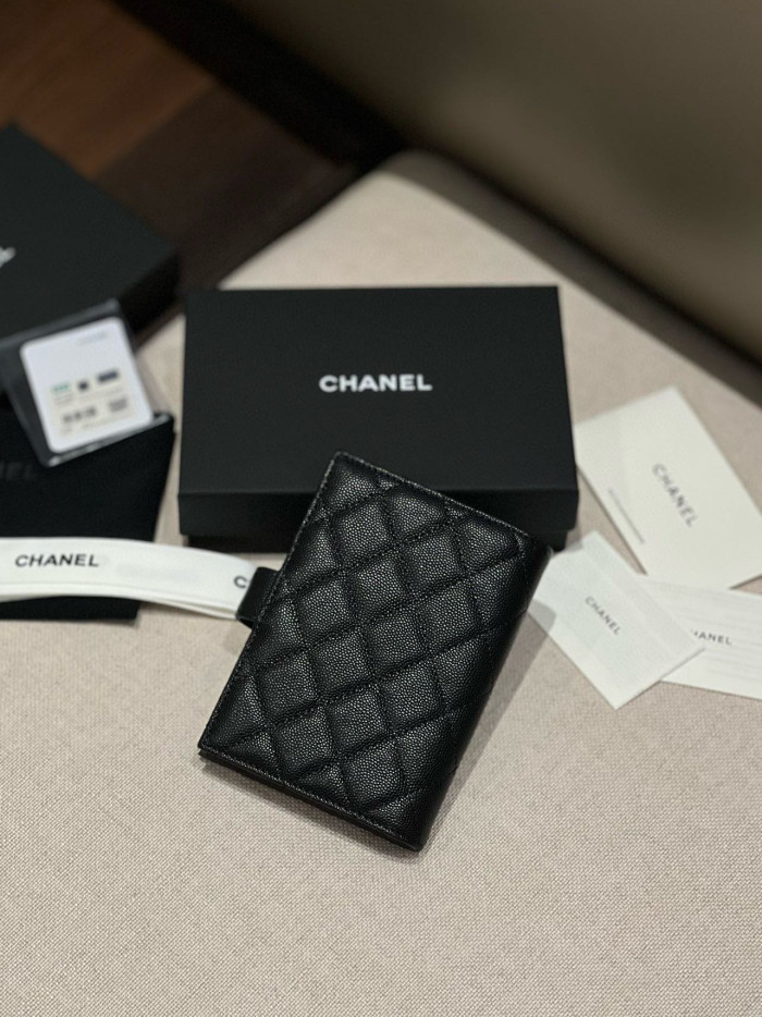 NIGO Chanel Caviar Quilted Passport Holder Black #nigo334731
