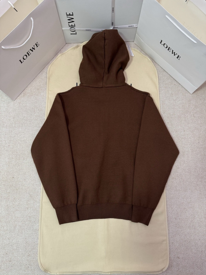 NIGO Loewe Zip-up hoodie in wool Brown #nigo334661