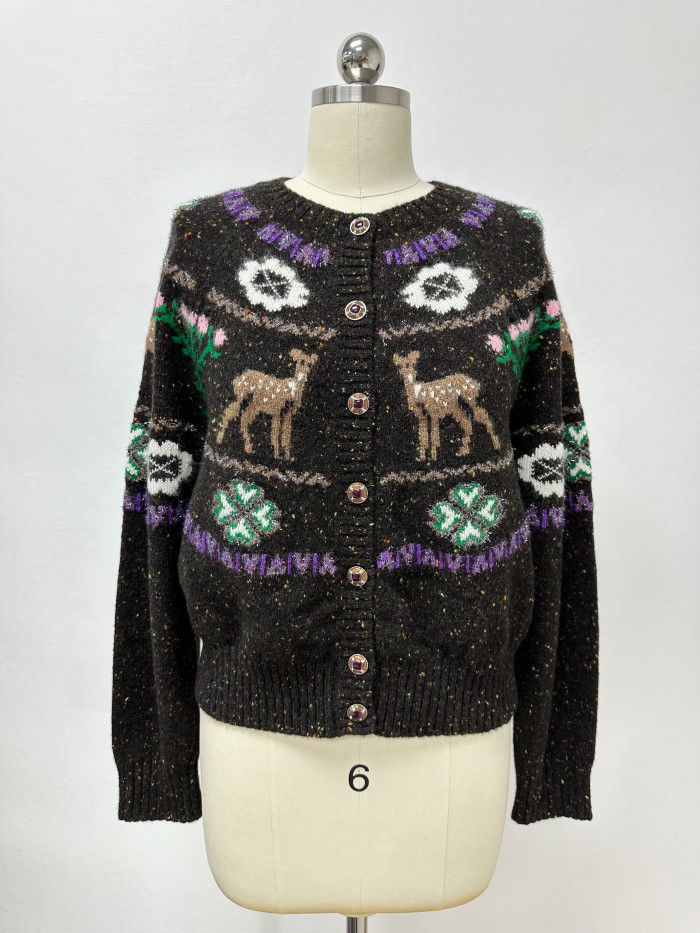 NIGO Chanel Cashmere Cardigan Brown #nigo334446