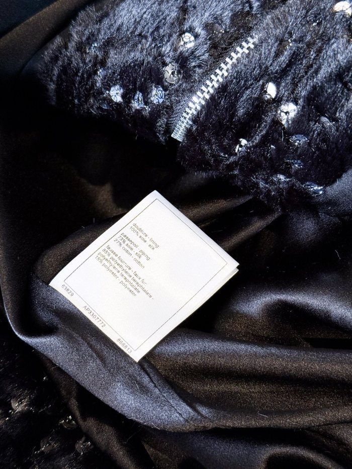 NIGO Chanel Jacket Mixed Fibers Sequins Black #nigo334700