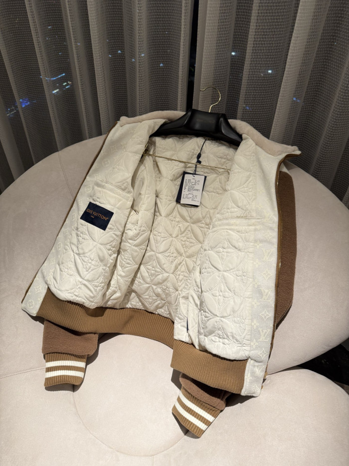 NIGO Louis Vuitton Men's Monogram Blouson With Shearling Collar 1AJBCW #nigo334771
