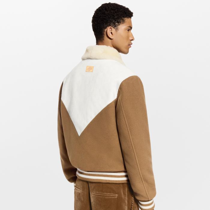NIGO Louis Vuitton Men's Monogram Blouson With Shearling Collar 1AJBCW #nigo334771