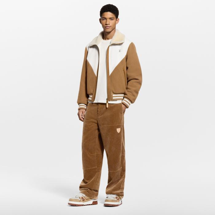 NIGO Louis Vuitton Men's Monogram Blouson With Shearling Collar 1AJBCW #nigo334771