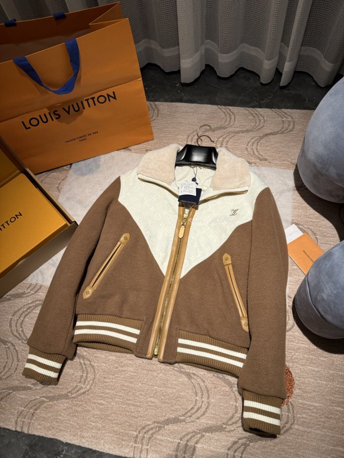NIGO Louis Vuitton Men's Monogram Blouson With Shearling Collar 1AJBCW #nigo334771