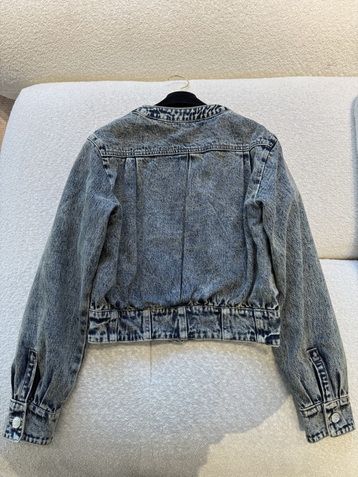 NIGO Chanel Blouson Jeans Printed Washed Denim Blue #nigo334789