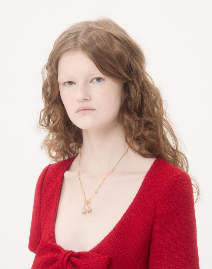 NIGO Valentino Cherryfic Bracelet Earrings Necklace In Metal And Swarovski Woman #nigo334787