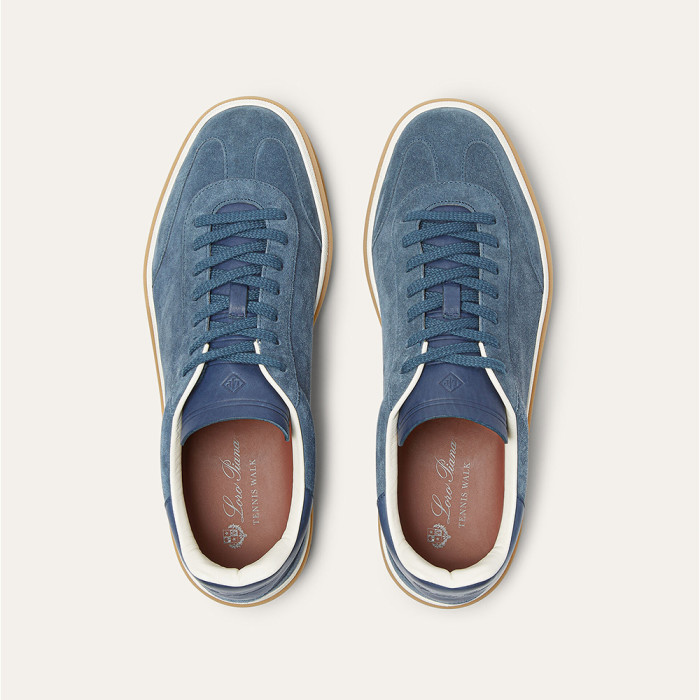 NIGO Loro Piana Men's Tennis Walk Dexun Sports Shoes Suede Round Toe Lace-Up Solid Color Four-Season Casual Shoes Low-Top Sneakers Ngvp #nigo315199