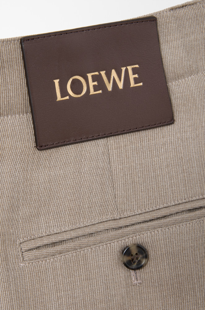 NIGO Loewe Belted Trousers in Wool Brown #nigo334790