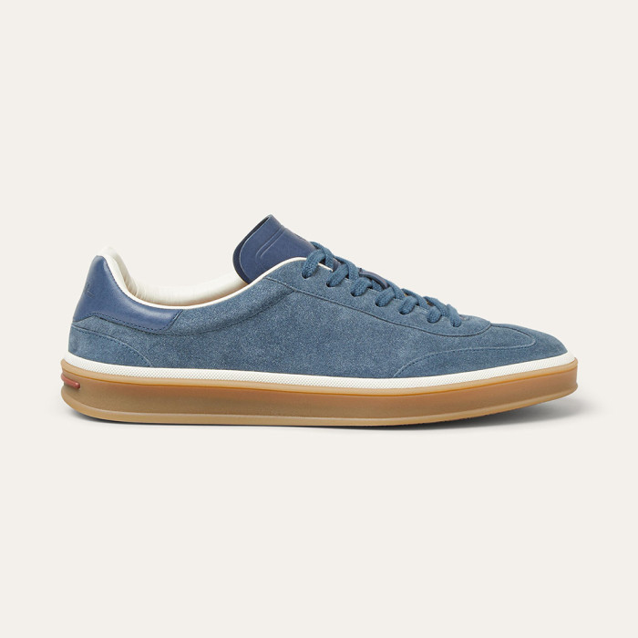 NIGO Loro Piana Men's Tennis Walk Dexun Sports Shoes Suede Round Toe Lace-Up Solid Color Four-Season Casual Shoes Low-Top Sneakers Ngvp #nigo315199