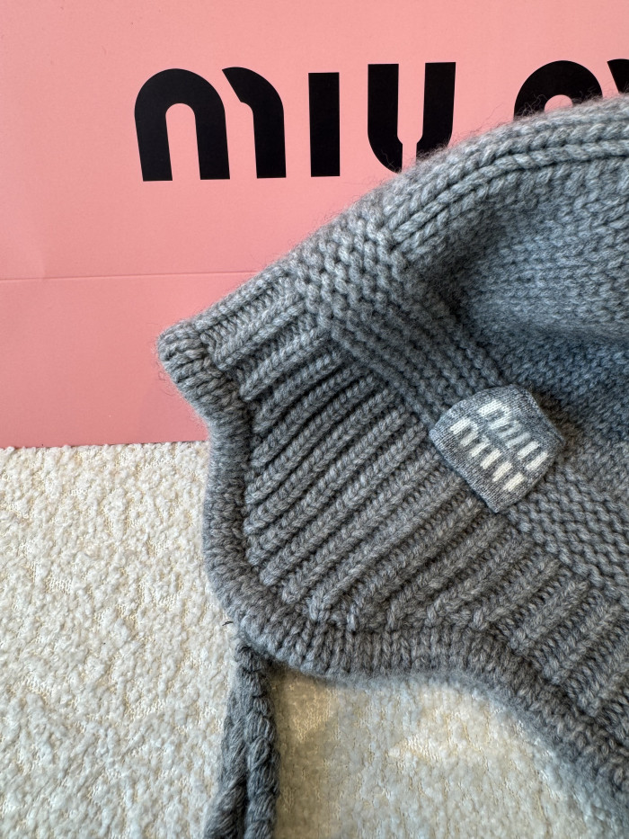 NIGO MiuMiu Wool and Cashmere Hat Gray #nigo334924