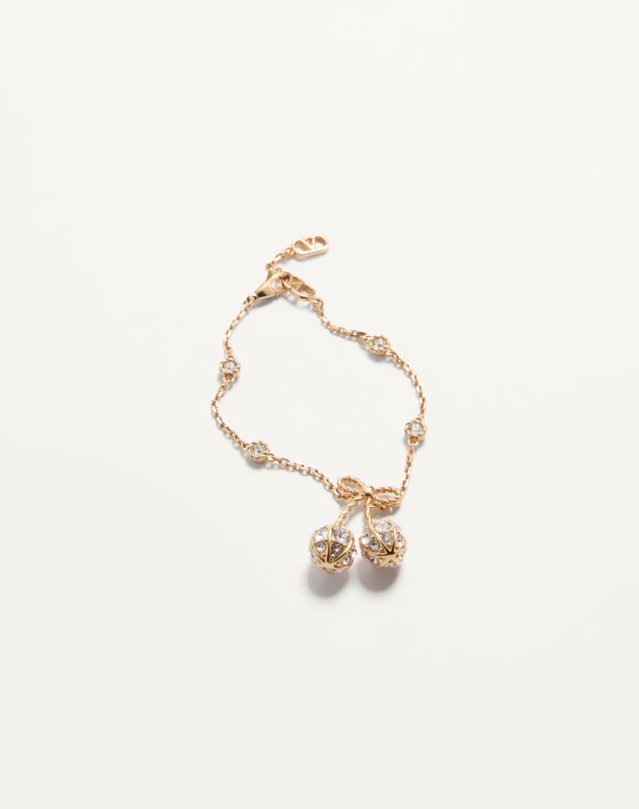 NIGO Valentino Cherryfic Bracelet Earrings Necklace In Metal And Swarovski Woman #nigo334787