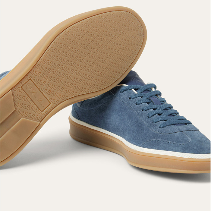 NIGO Loro Piana Men's Tennis Walk Dexun Sports Shoes Suede Round Toe Lace-Up Solid Color Four-Season Casual Shoes Low-Top Sneakers Ngvp #nigo315199