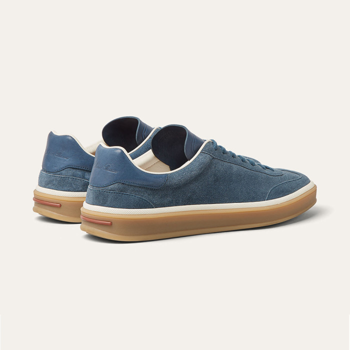 NIGO Loro Piana Men's Tennis Walk Dexun Sports Shoes Suede Round Toe Lace-Up Solid Color Four-Season Casual Shoes Low-Top Sneakers Ngvp #nigo315199