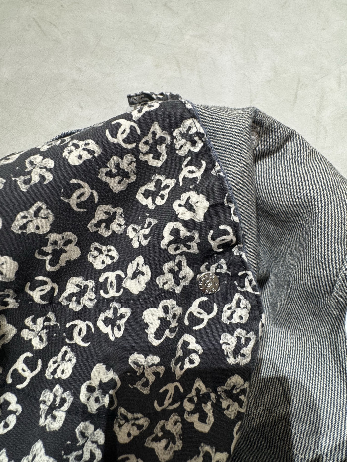 NIGO Chanel Blouson Jeans Printed Washed Denim Blue #nigo334789