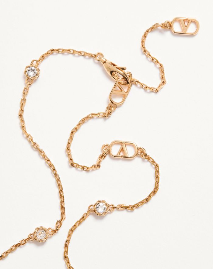 NIGO Valentino Cherryfic Bracelet Earrings Necklace In Metal And Swarovski Woman #nigo334787