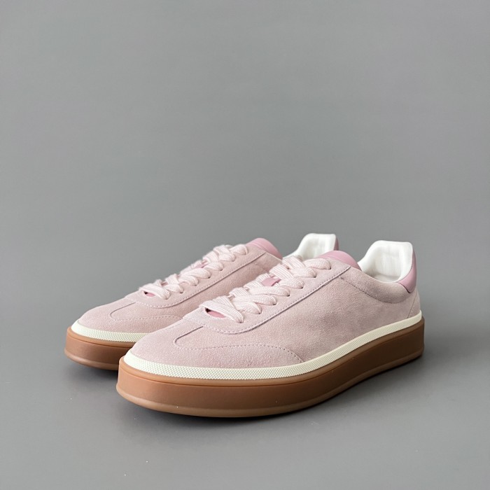 NIGO Loro Piana Men's Tennis Walk Dexun Sports Shoes Suede Round Toe Lace-Up Solid Color Four-Season Casual Shoes Low-Top Sneakers Ngvp #nigo315199