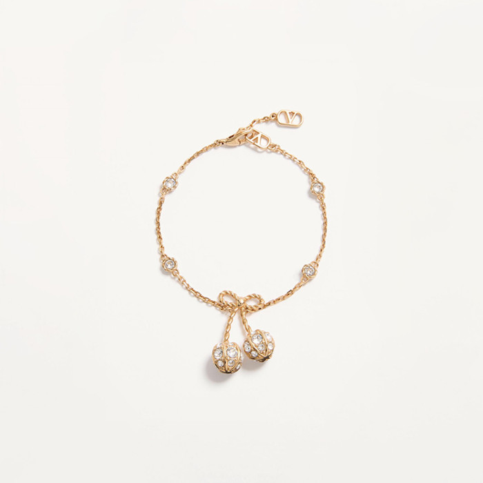 NIGO Valentino Cherryfic Bracelet Earrings Necklace In Metal And Swarovski Woman #nigo334787