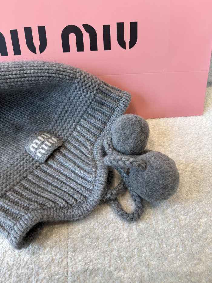 NIGO MiuMiu Wool and Cashmere Hat Gray #nigo334924
