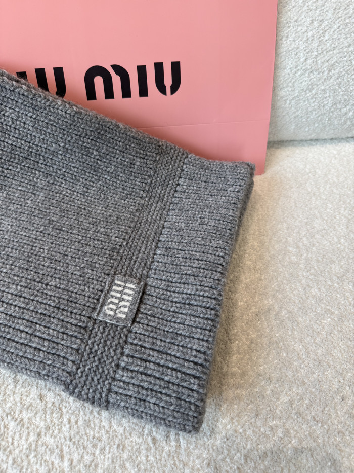 NIGO MiuMiu Grey Cashmere Scarf #nigo334925