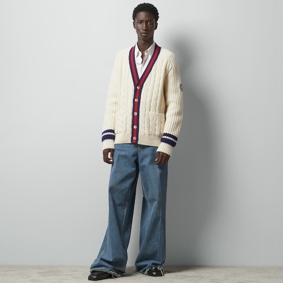NIGO Gucci Men's and Women's Striped Cardigans #nigo335003