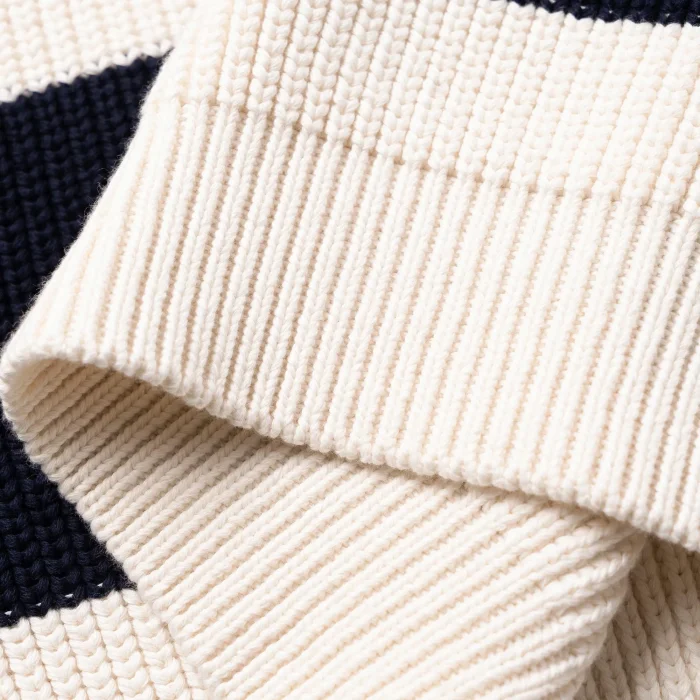 NIGO Celine Men's Colorblock Striped Logo Letter Knitted Loose Long-sleeved Sweater #nigo334964