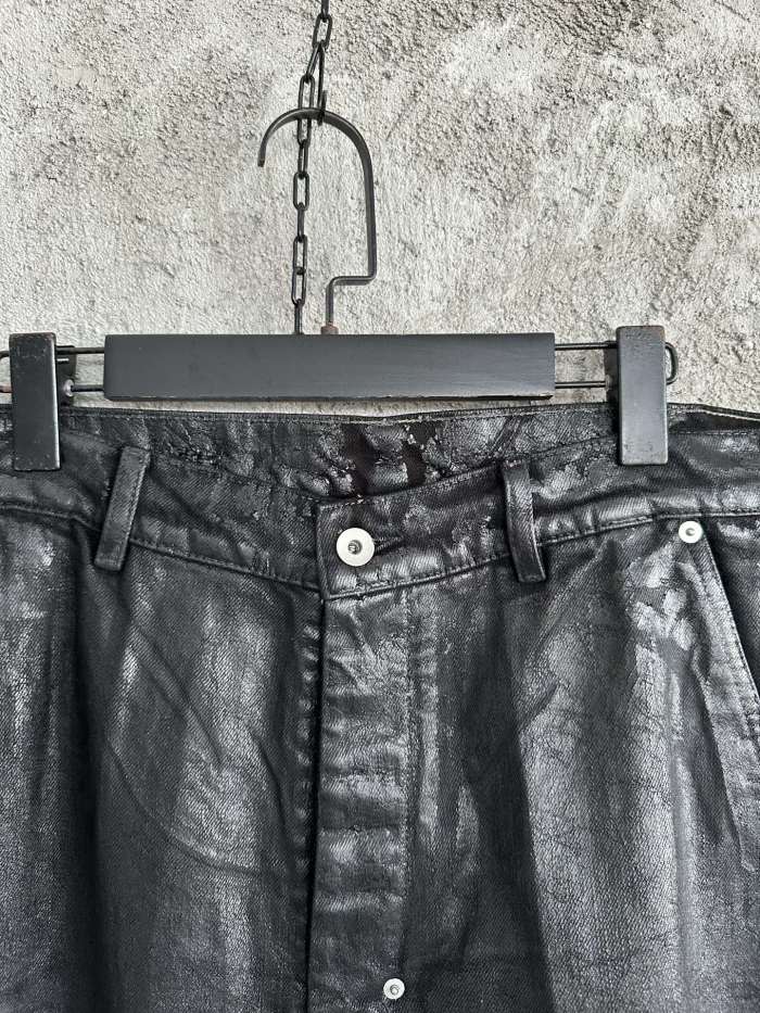NIGO Rick Owens Waxed Colorblock Wide-leg Pants #nigo334947
