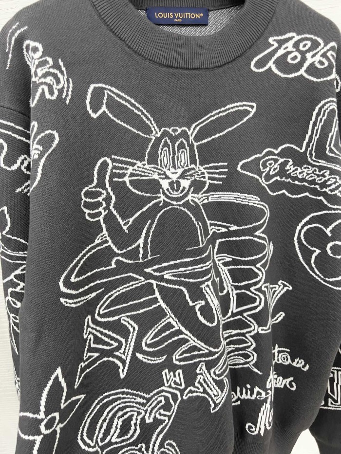 NIGO Louis Vuitton LV Rabbit Cartoon Knitted Sweater #nigo334961