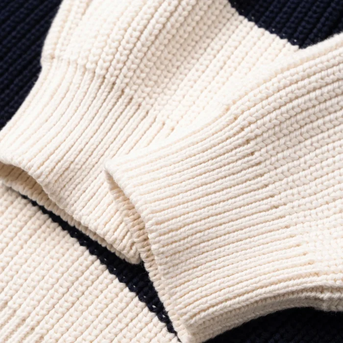 NIGO Celine Men's Colorblock Striped Logo Letter Knitted Loose Long-sleeved Sweater #nigo334964