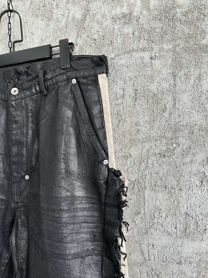 NIGO Rick Owens Waxed Colorblock Wide-leg Pants #nigo334947
