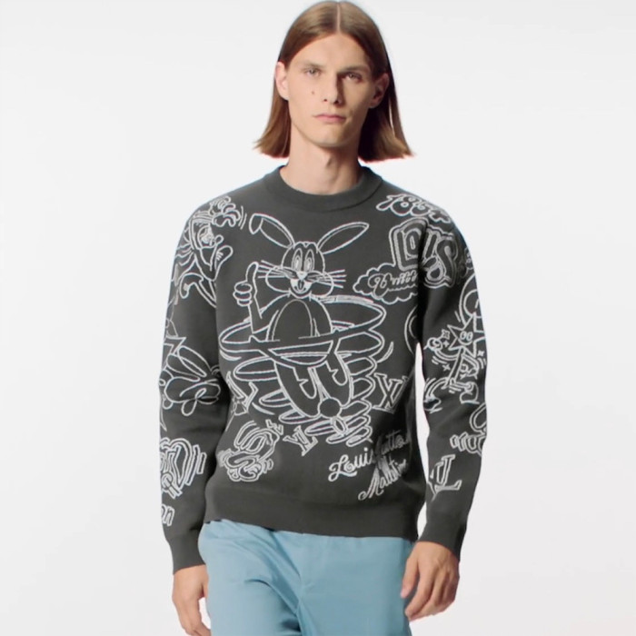 NIGO Louis Vuitton LV Rabbit Cartoon Knitted Sweater #nigo334961
