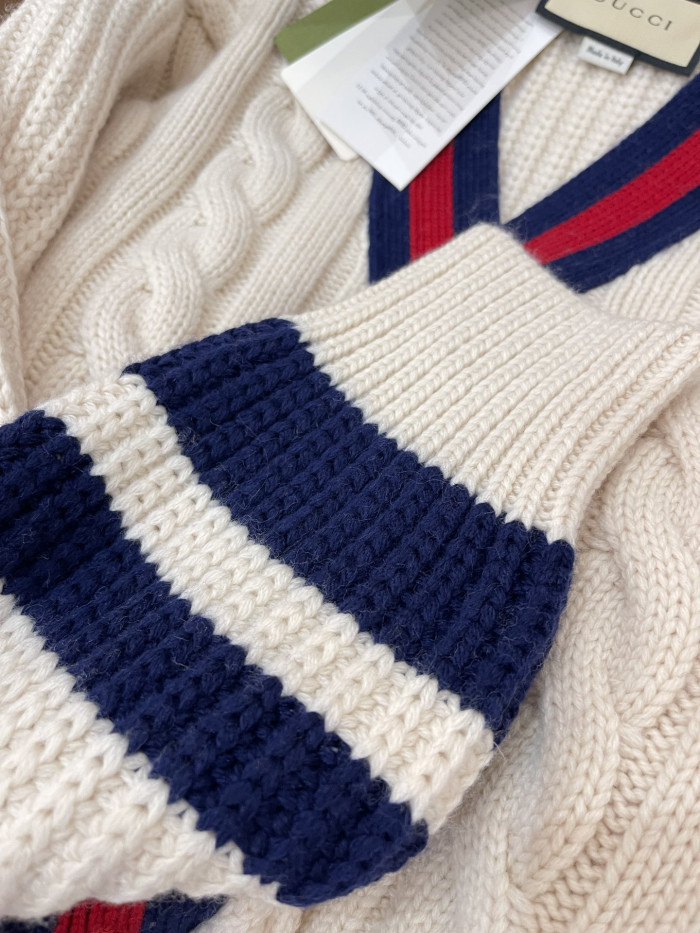 NIGO Gucci Men's and Women's Striped Cardigans #nigo335003