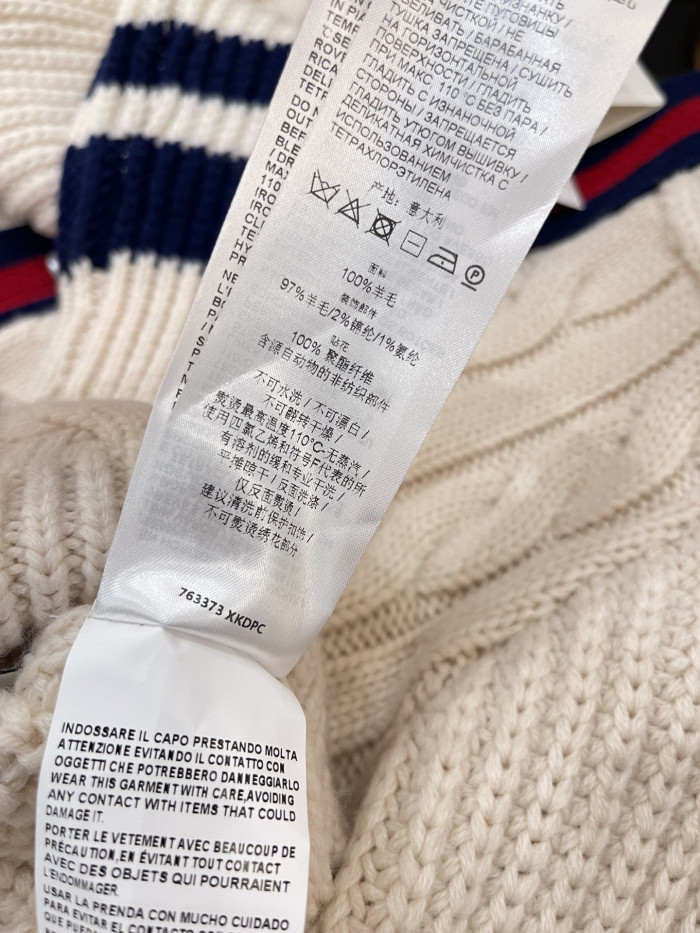 NIGO Gucci Men's and Women's Striped Cardigans #nigo335003