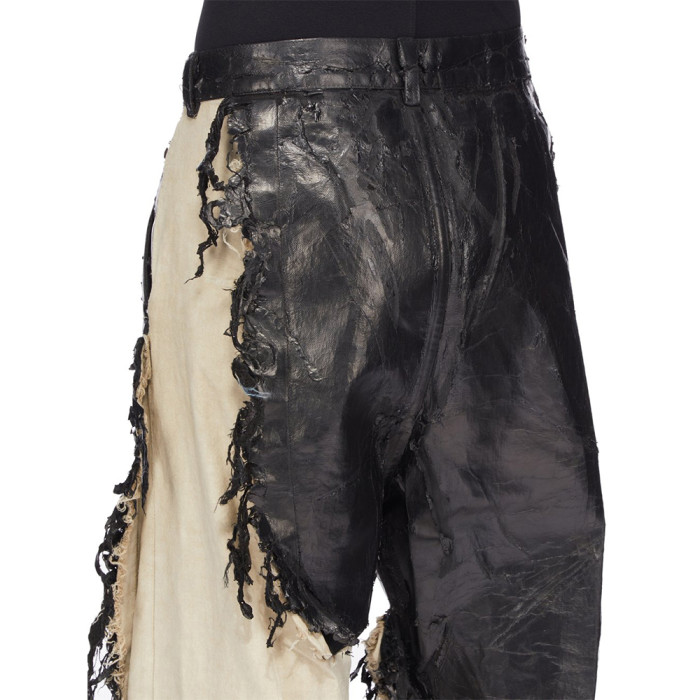 NIGO Rick Owens Waxed Colorblock Wide-leg Pants #nigo334947