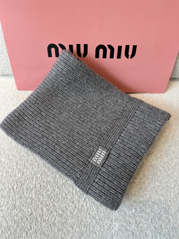 NIGO MiuMiu Grey Cashmere Scarf #nigo334925