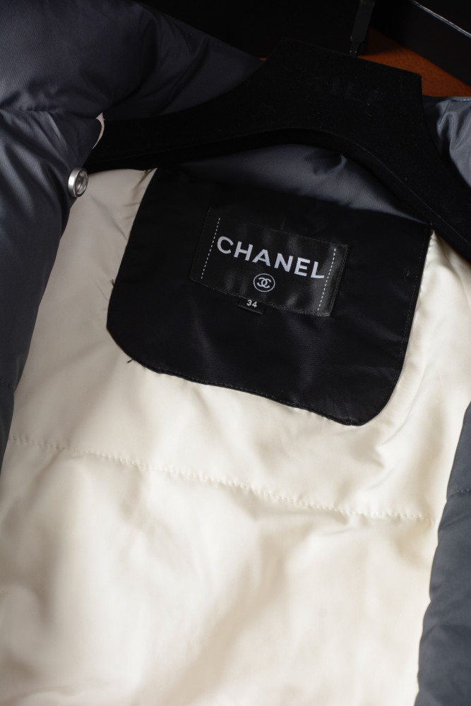 NIGO Chanel Ski Stand Collar Diagonal Zip Pocket Hollow Down Jacket#nigo335007