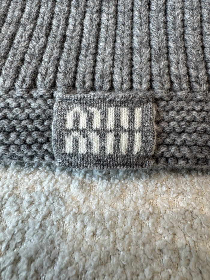 NIGO MiuMiu Grey Cashmere Scarf #nigo334925