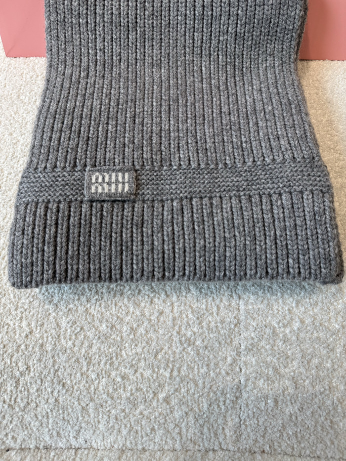 NIGO MiuMiu Grey Cashmere Scarf #nigo334925