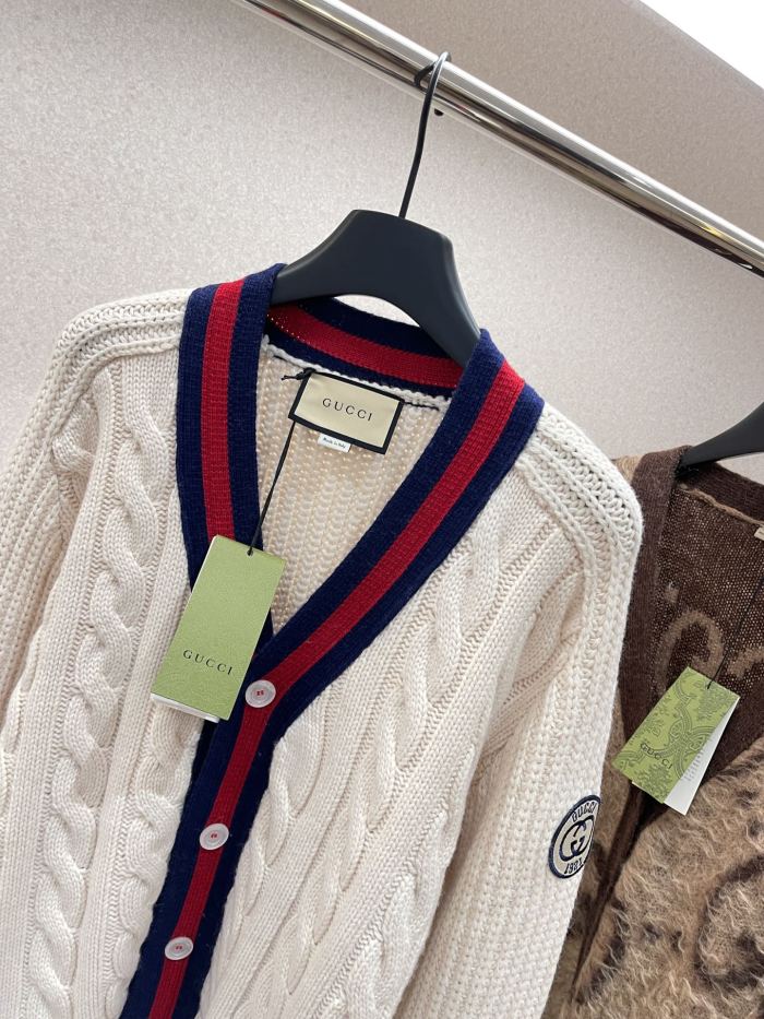NIGO Gucci Men's and Women's Striped Cardigans #nigo335003