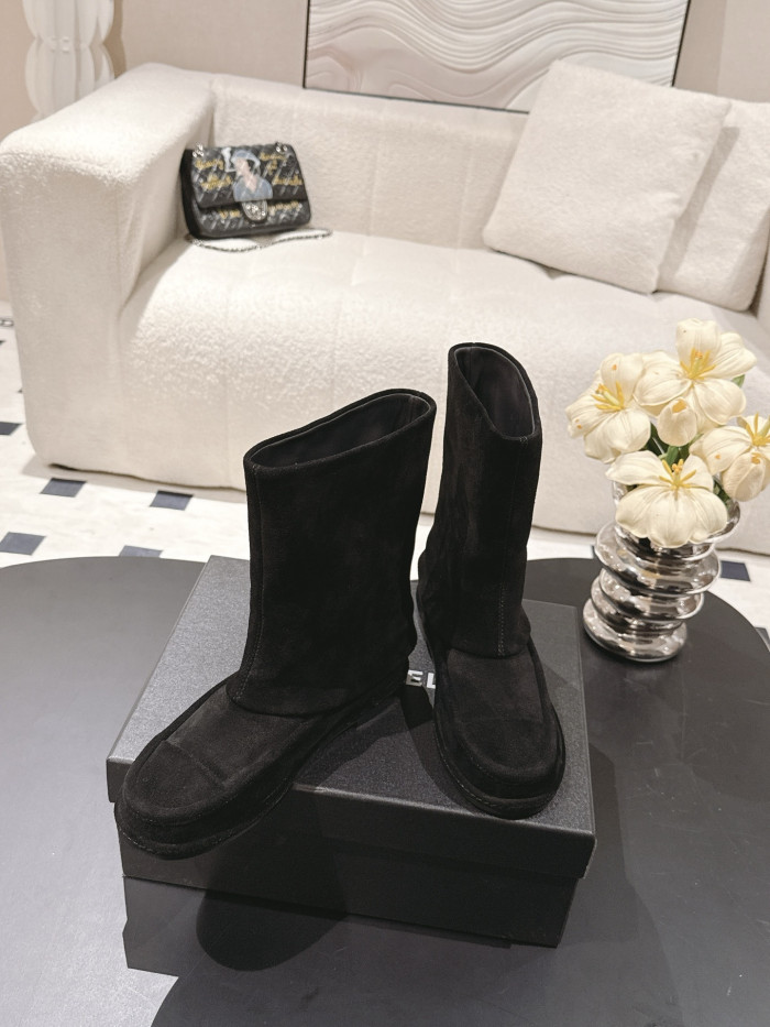 NIGO Chanel Women's Suede Mid-Calf Boots #nigo335029