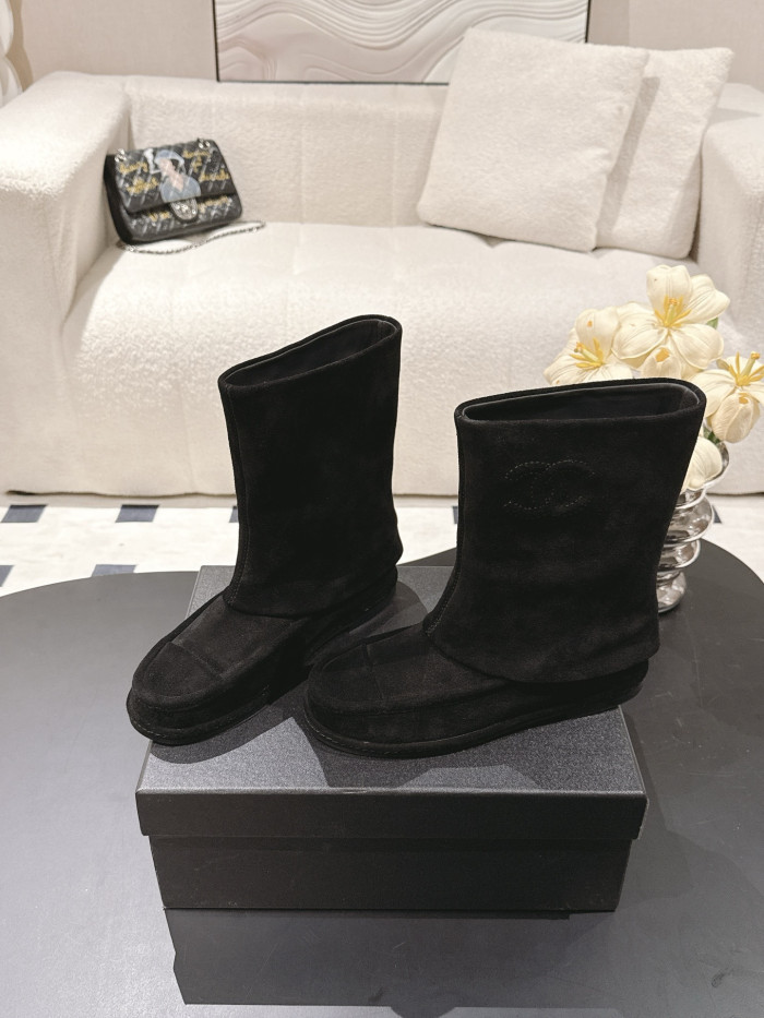 NIGO Chanel Women's Suede Mid-Calf Boots #nigo335029