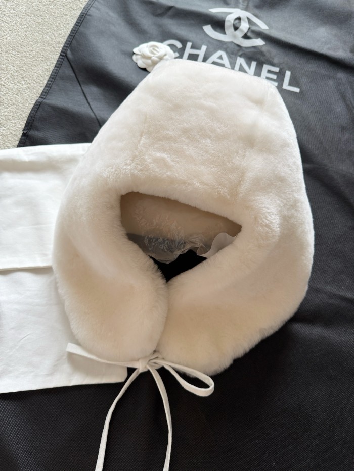 NIGO Chanel Chapka Shearling Lambskin Ecru Black #nigo335052