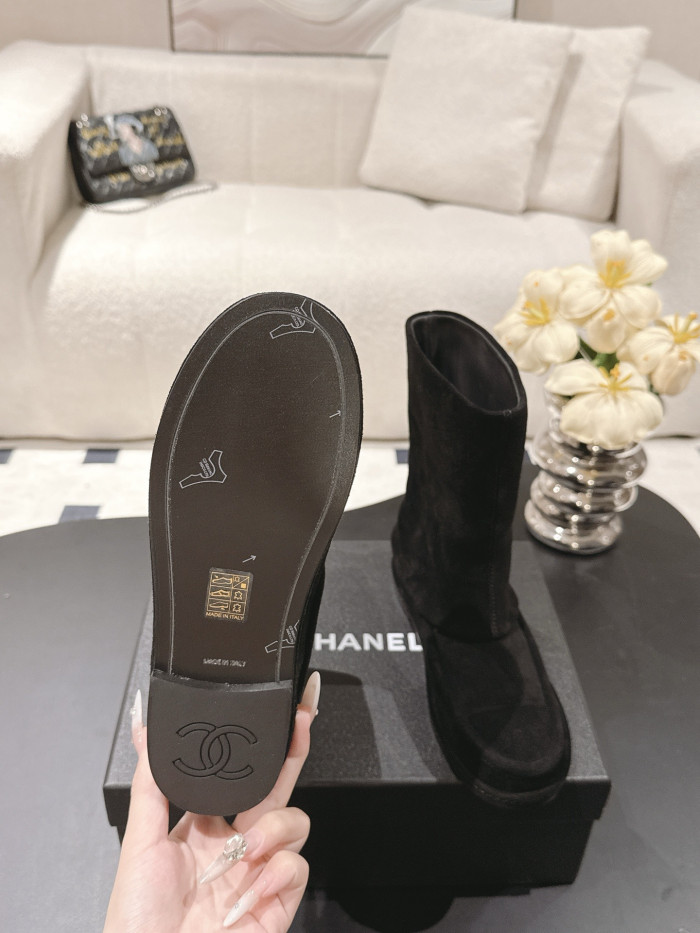 NIGO Chanel Women's Suede Mid-Calf Boots #nigo335029