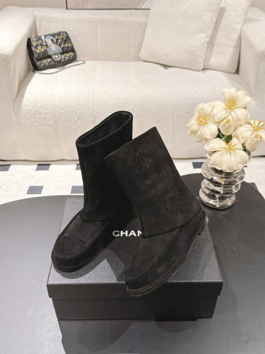 NIGO Chanel Women's Suede Mid-Calf Boots #nigo335029