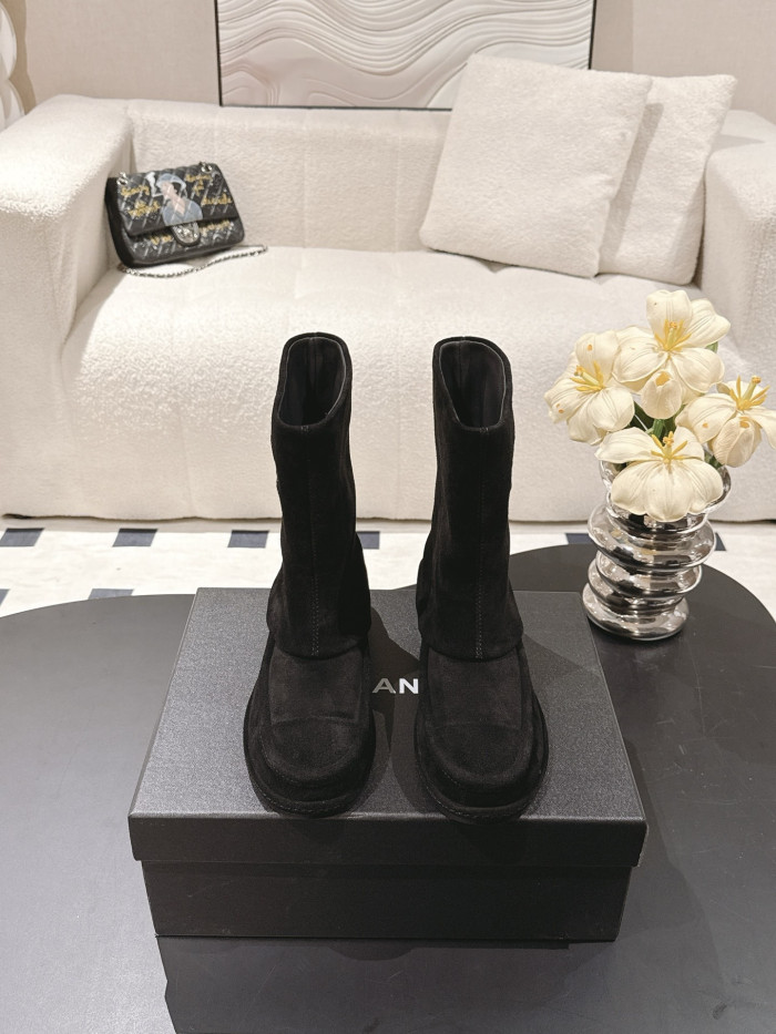 NIGO Chanel Women's Suede Mid-Calf Boots #nigo335029