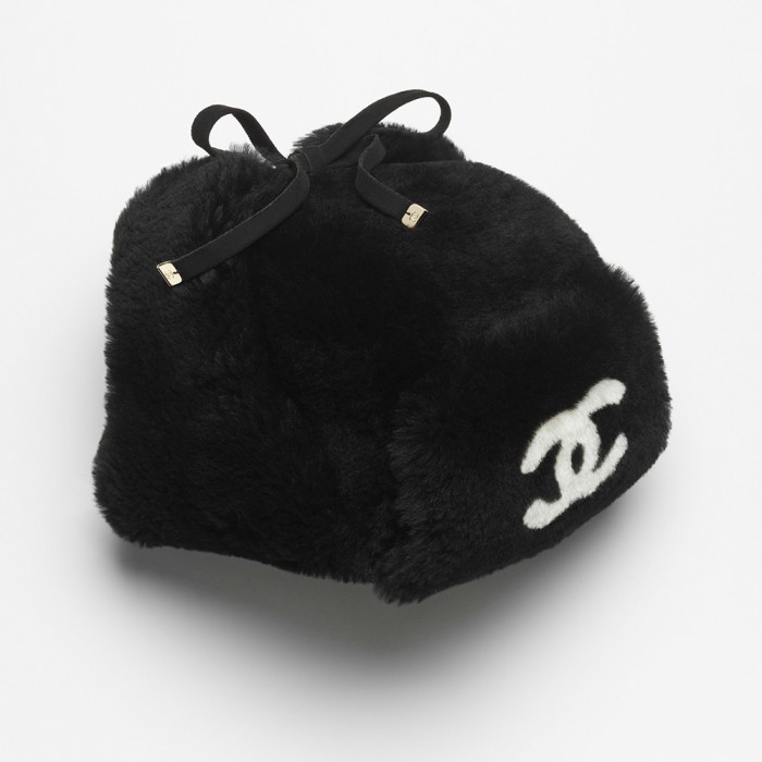 NIGO Chanel Chapka Shearling Lambskin Ecru Black #nigo335052
