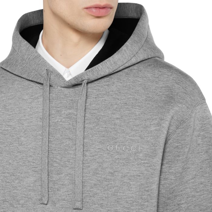 NIGO Gucci Double Viscose Jersey Sweatshirt in Grey Mélange #nigo335119